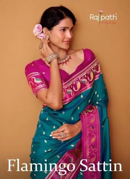 Flamingo Silk By Rajpath Soft Sattin Silk Saree Bulk Orders In India